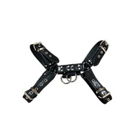 rouge O.T H-Front Leather Harness Black Medium 38-40 inches