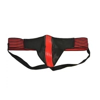 rouge leather Jocks/Striped band Black/Red S