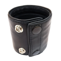 Wrist Band Wallet With Piping Blk/Blk Small