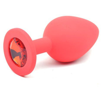 Medium Jewel Silicone Butt Plug