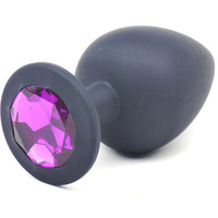 3.7" Large Jewel Silicone Butt Plug