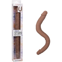 Silicone Studs® Bend and Hold Dual Dong 16”/40.75 cm - Brown