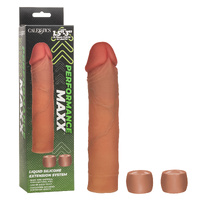PERFORMANCE MAXX 8" LIQUID SILICONE EXTENSION SYSTEM -BROWN