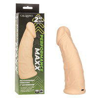 PERFORMANCE MAXX 7" RECHARGEABLE VIBRATING EXTENSION -IVORY