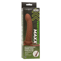 Rechargeable Ribbed Dual Penetrator