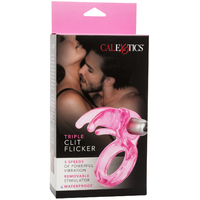 Triple Flicker Vibrating Cock Ring