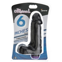 6" Vibrating Cock + Balls
