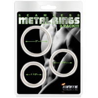 Seamless Metal Cock Rings x3