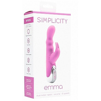 Emma Rabbit Vibrator Silicone 10 Speeds Pink