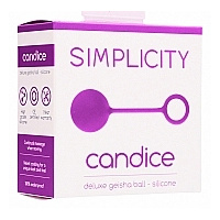 Candice Deluxe Geisha Ball Silicone Purple
