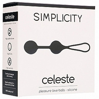 Celeste Pleasure Love Balls Silicone Black