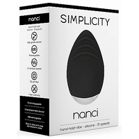 Nanci Hand hold vibe Silicone 10 Speed Black