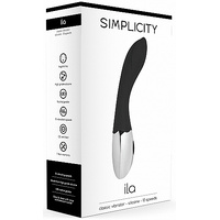 Ila Classic Vibrator Silicone 10 Speed Black