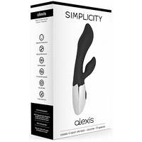 Alexis Classic G-spot Vibrator Silicone 10 Speed Black