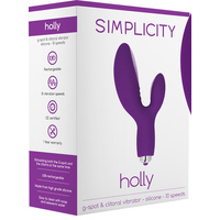 HOLLY G-Spot   Clitoral Vibrator (Purple)