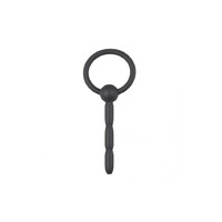 Ribbed Hollow Silicone Penis Plug