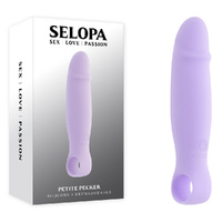 Selopa PETITE PECKER Purple 11.7 cm USB Rechargeable Mini Vibrator