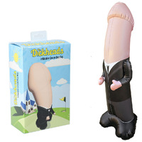 S Line The Dickheads Groom Bop Bag 100cm Inflatable Penis Punching Bag