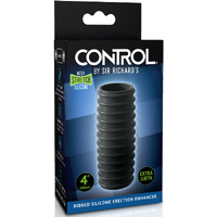 4" Ribbed Silicone Penis Sleeve