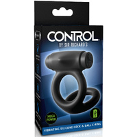 Vibrating Silicone Cock & Balls Ring