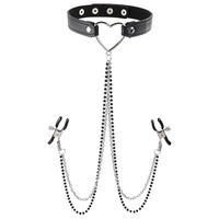Sex And Mischief Amor Collar With Nipple Clamps