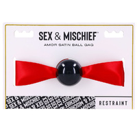 Sex & Mischief Amor Satin Ball Gag / Mouth Restraint