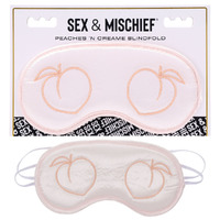 Sex & Mischief Peaches N Creame Blindfold Peach Eyemask