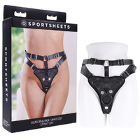 Sportsheets Aurora High Waisted Strap On  Adjustable Strap On Harness (No Probe Included)