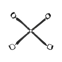 Velvet Noir Adjustable Hog Tie and Cuff Set