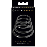 Rubber Cock Rings X4