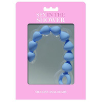 Blue Silicone Anal Beads