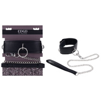 Edge Collar & Leash  Neck Restraint With Heavy Duty Metal Leash