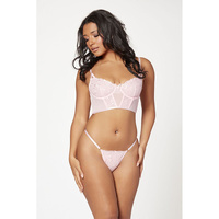 2 Pc Bustier/Thong Set M