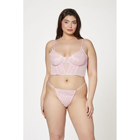 2 Pc Bustier/Thong Set 3X/4X