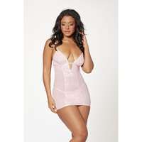 2 Pc Slim Fit Chemise/Thong Panty M