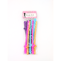 Thirsty Girls Dicky Sippy Straws 10Pack Coloured