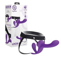 Together Toy Lock-In Dual-Ended Vibrating Strap-on & Harness Set