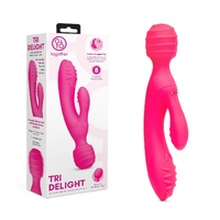 Together Toy Tri Delight Dual-Ended Triple Stim Wand & Rabbit Vibrator