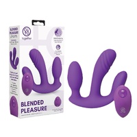 Together Toy Blended Pleasure Remote Controlled Triple-Pronged Vibrator