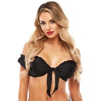 Schoolgirl Tie Top Black OS