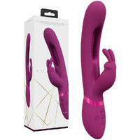 Vive Mika   23.2cm Usb Rechargeable Rabbit Vibrator With Flapping Shaft