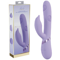 VIVE Pallina - Purple Purple 25 cm USB Rechargeable Tapping Rabbit Vibrator
