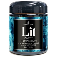 Lit Sweet Temptation Luxury Massage Candle 4oz. (118 ml)