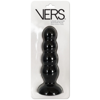 6.5" Silicone + Metal Ribbed Butt Plug