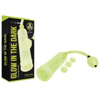 Whipsmart Glow In The Dark Penis Pump With 3 Piece Cock Ring Set