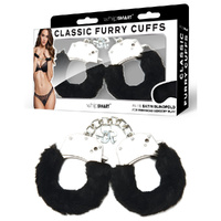 Whipsmart Classic Furry Cuffs   Furry Restraints With Bonus Eye Mask