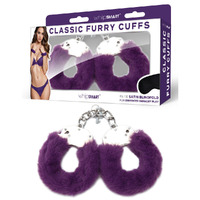Whipsmart Classic Furry Cuffs   Furry Restraints With Bonus Eye Mask