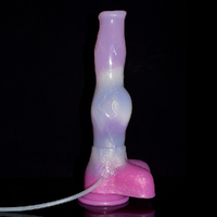 10" Squirting Doberman Cock