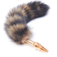 Small Glass Fox Tail Plug