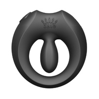 Apis Vibrating Couples Ring Obsidian Black